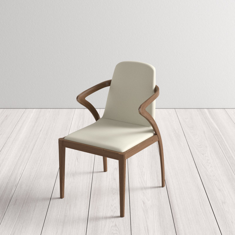 Mora Solid Wood Upholstered Dining Chair & Reviews AllModern
